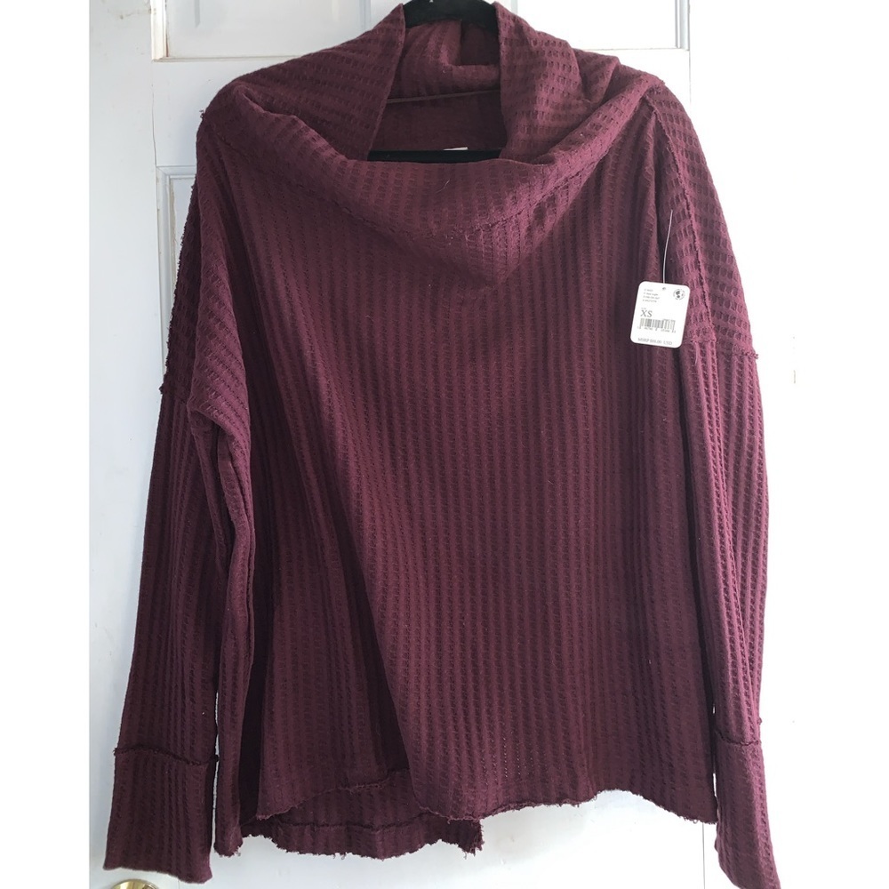 🆕 FREE PEOPLE  Juicy Long Sleeve Tunic size XS Oversized new